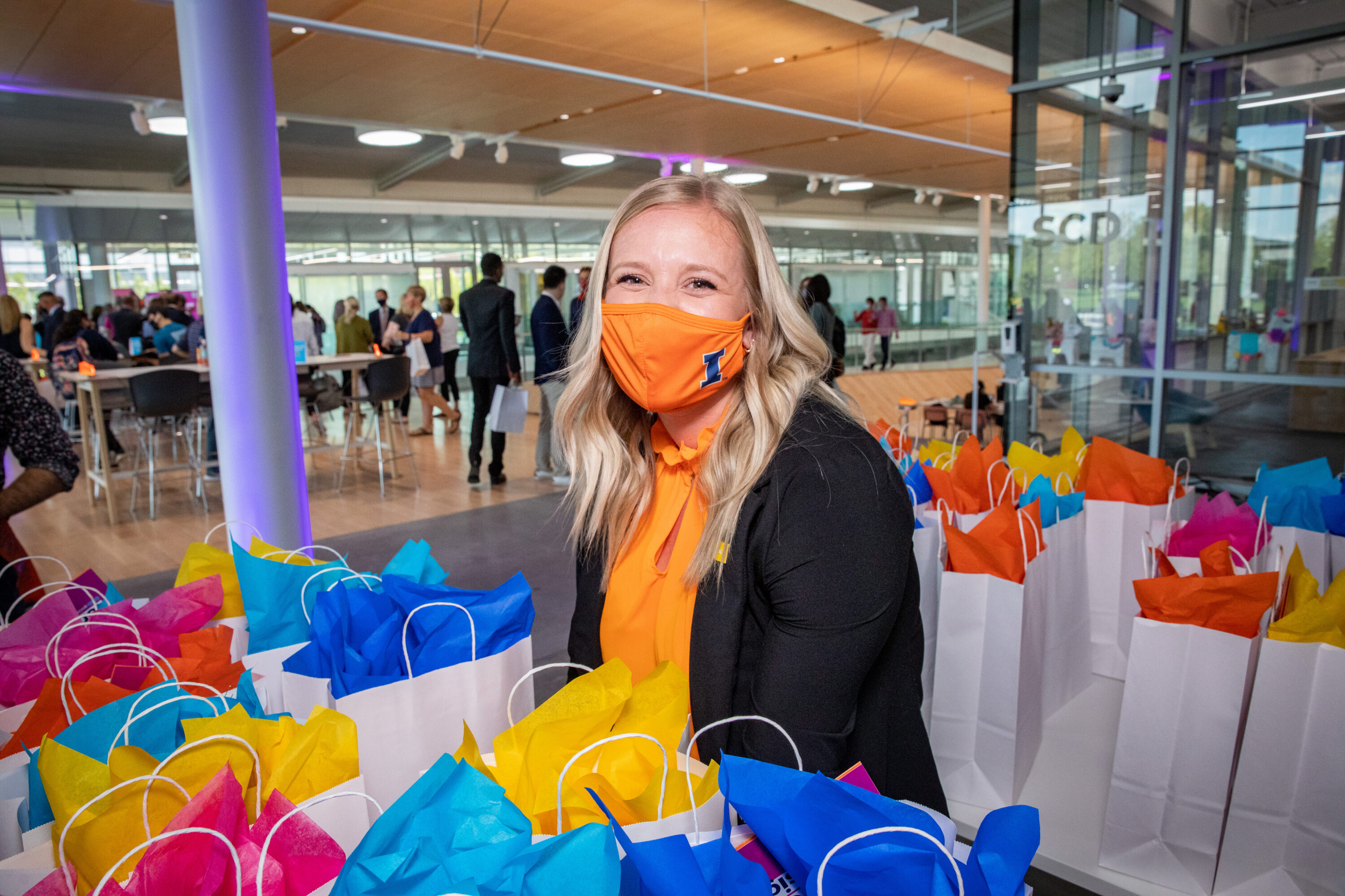 Guest of honor Tom Siebel joins dignitaries during building dedication ceremonies for the Siebel Center for Design.
Remarks were given by Siebel Center for Design’s director, Rachel Switzky, plus University of Illinois System President Timothy Killeen, UIUC Chancellor Robert Jones, and UIUC Provost Andreas Cangellaris. Tom Siebel delivered keynote remarks.
Following the ceremony, guests toured the center during open house festivities.
Thomas M. Siebel is the founder of C3 AI and has served as the chairman of the board of directors since January 2009 and as chief executive officer since July 2011. Prior to founding the company, Siebel founded and served as the chief executive officer of Siebel Systems, a global CRM software company, from 1993 until it merged with Oracle Corporation in January 2006. Siebel served in various leadership positions with Oracle Corporation from January 1984 to September 1990. Siebel serves as a member of the boards of advisors for the colleges of engineering at the University of Illinois Urbana-Champaign and the University of California, Berkeley.